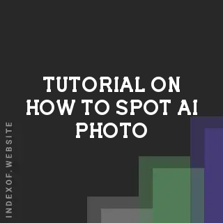 Tutorial on How to spot AI photo